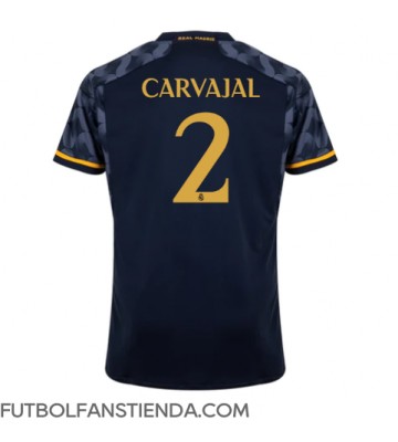 Real Madrid Daniel Carvajal #2 Segunda Equipación 2023-24 Manga Corta